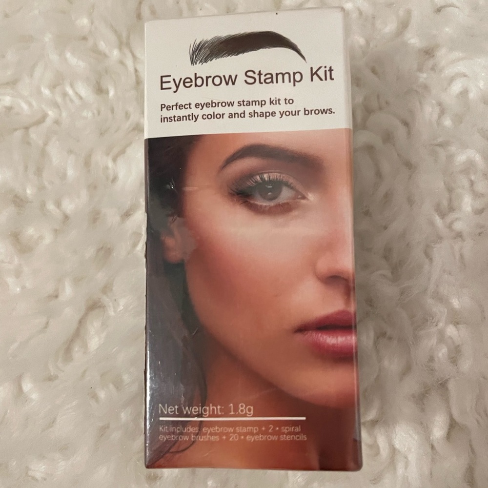 Eyebrow stamp kit.